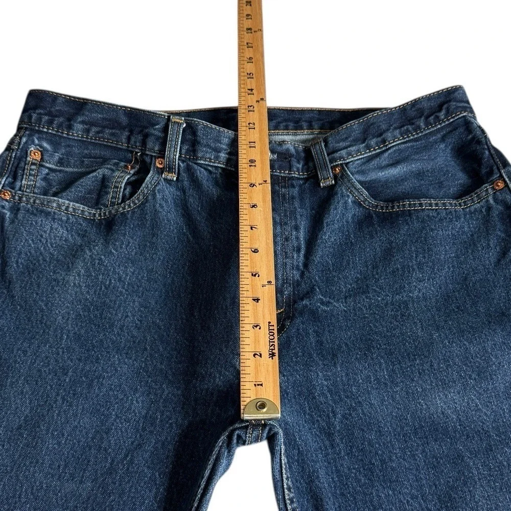 Levi's 505 Regular Mid Rise Regular Fit Straight Leg Jeans Denim Pants Men's 36‎